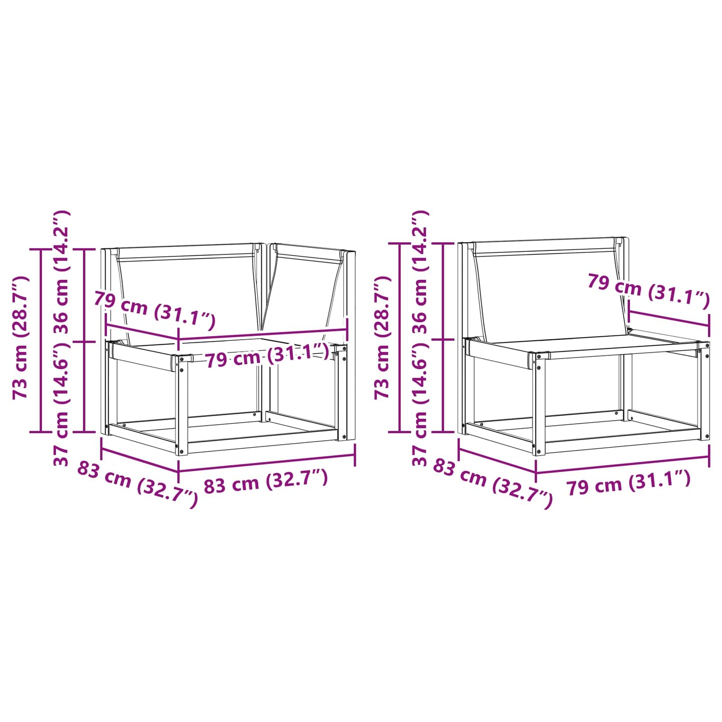 vidaXL Σειρά Καναπέ Εξωτερικού 8 τμχ. Λευκό και Κρεμ