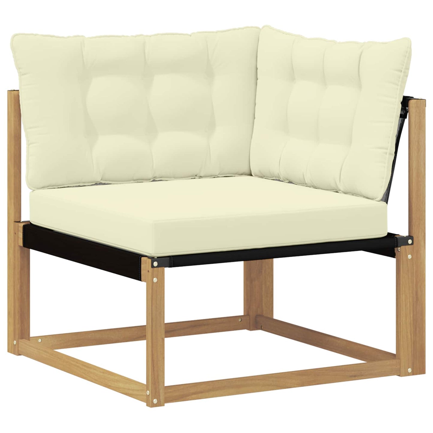 vidaXL Σειρά Καναπέ Εξωτερικού 7 τμχ. Λευκό και Κρεμ