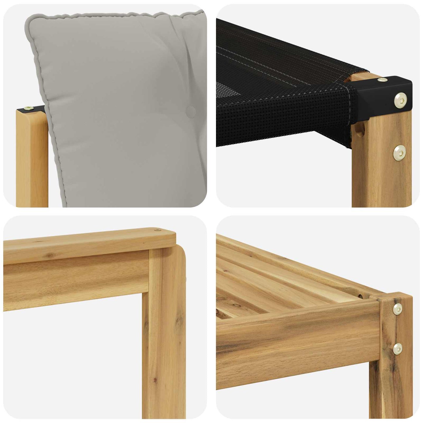vidaXL Σειρά Καναπέ Εξωτερικού 8 pcs Λευκό και Ανοιχτό Γκρι