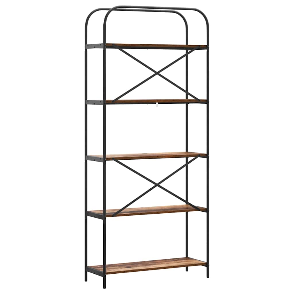 vidaXL Ράφι Βιβλίων Παλαιό ξύλο 80 x 30 x 183 εκ Επεξεργασμένο ξύλο