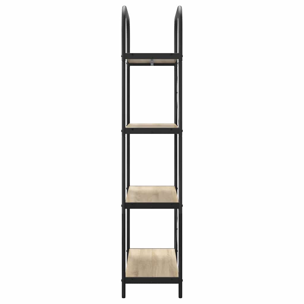 vidaXL Ράφι Βιβλίων Δρύς Sonoma 80 x 30 x 146 εκ Επεξεργασμένο ξύλο