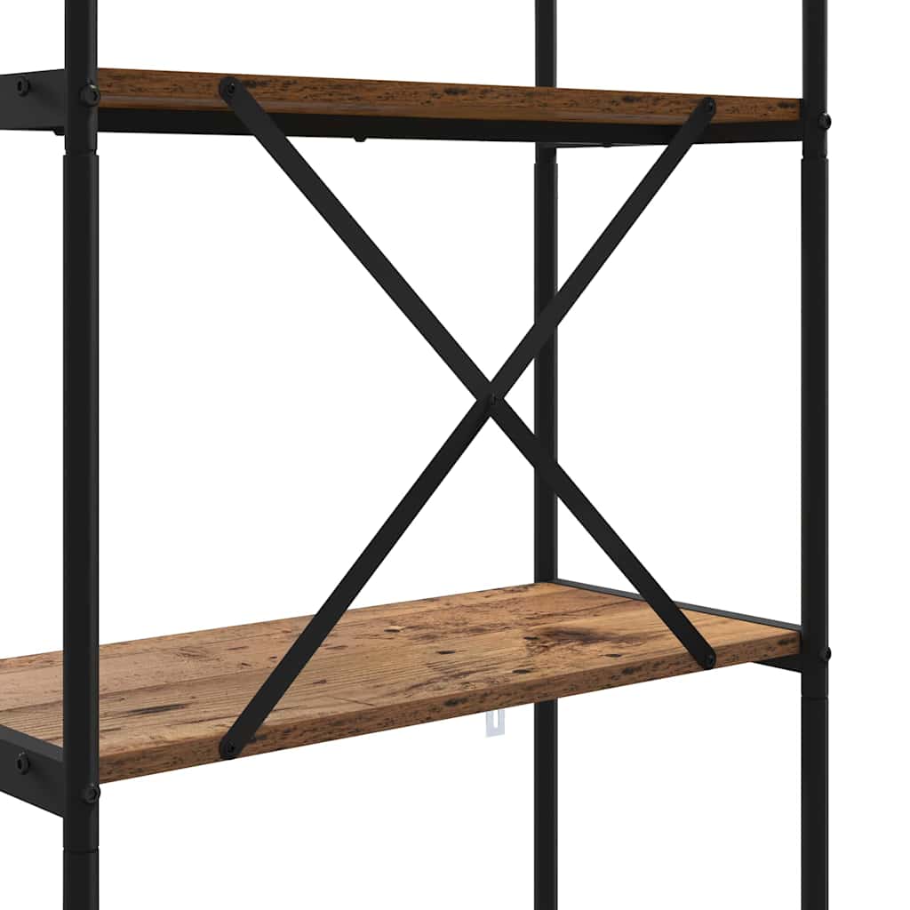 vidaXL Ράφι Βιβλίων Παλαιό ξύλο 80 x 30 x 146 εκ Επεξεργασμένο ξύλο