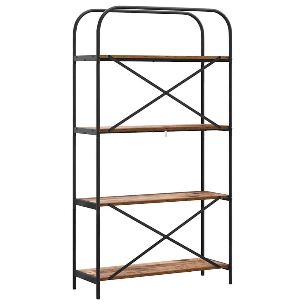 vidaXL Ράφι Βιβλίων Παλαιό ξύλο 80 x 30 x 146 εκ Επεξεργασμένο ξύλο