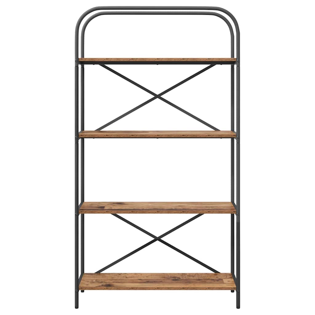 vidaXL Ράφι Βιβλίων Παλαιό ξύλο 80 x 30 x 146 εκ Επεξεργασμένο ξύλο