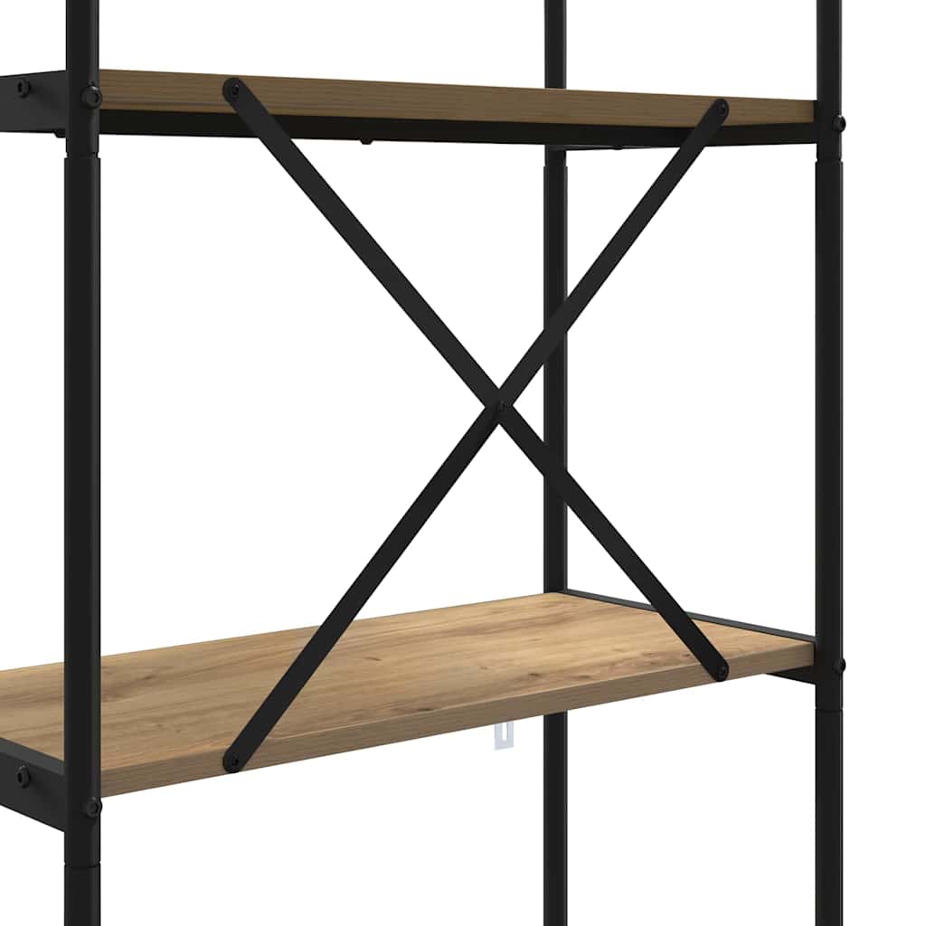 vidaXL Ράφι Βιβλίων Artisan Oak 80 x 30 x 146 εκ Επεξεργασμένο ξύλο