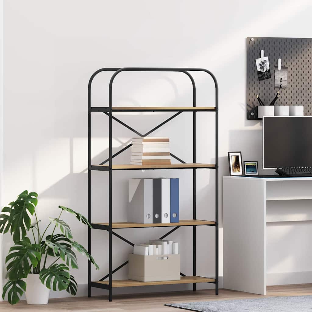 vidaXL Ράφι Βιβλίων Artisan Oak 80 x 30 x 146 εκ Επεξεργασμένο ξύλο