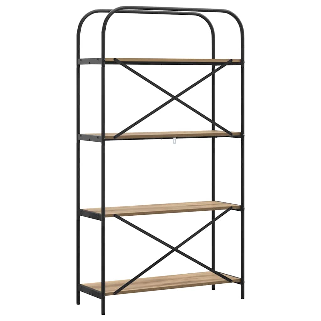 vidaXL Ράφι Βιβλίων Artisan Oak 80 x 30 x 146 εκ Επεξεργασμένο ξύλο