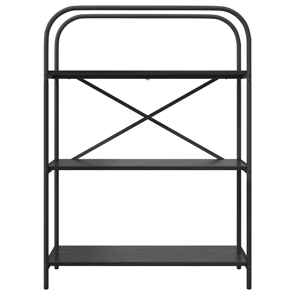 vidaXL Ράφι Βιβλίων Μαύρη δρυς 80 x 30 x 109 εκ Επεξεργασμένο ξύλο