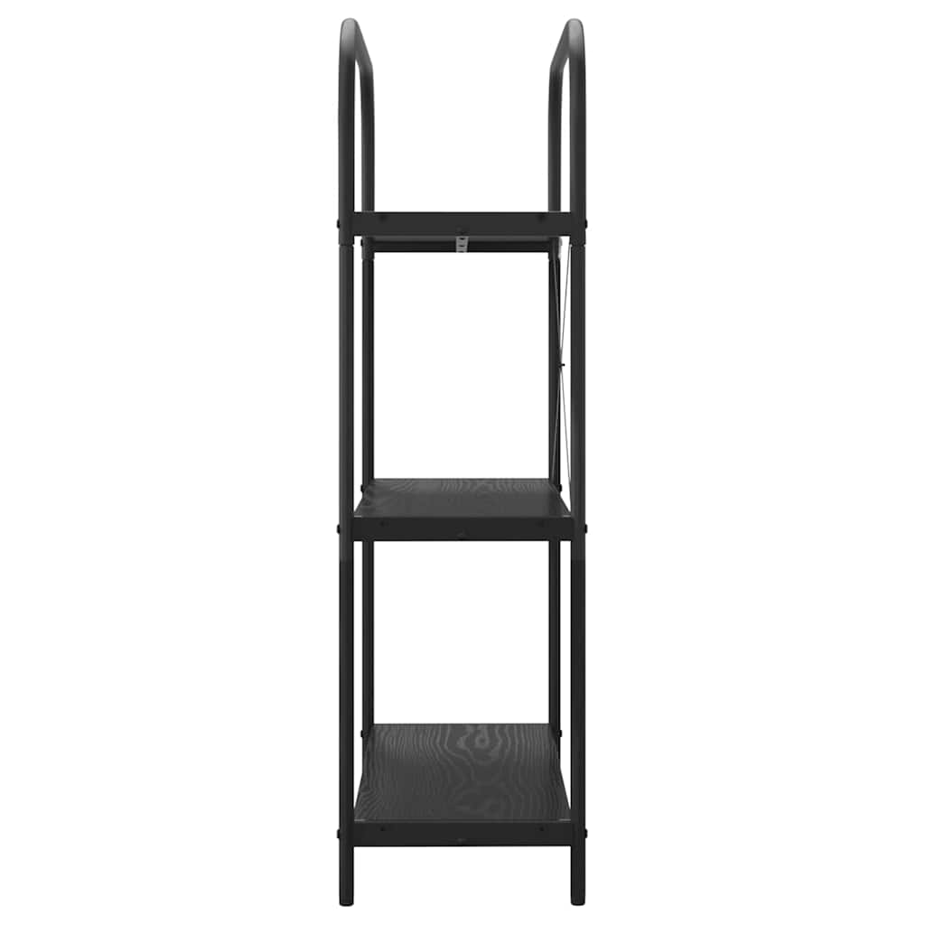 vidaXL Ράφι Βιβλίων Μαύρη δρυς 80 x 30 x 109 εκ Επεξεργασμένο ξύλο