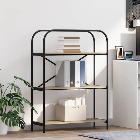 vidaXL Ράφι Βιβλίων Δρύς Sonoma 80 x 30 x 109 εκ Επεξεργασμένο ξύλο