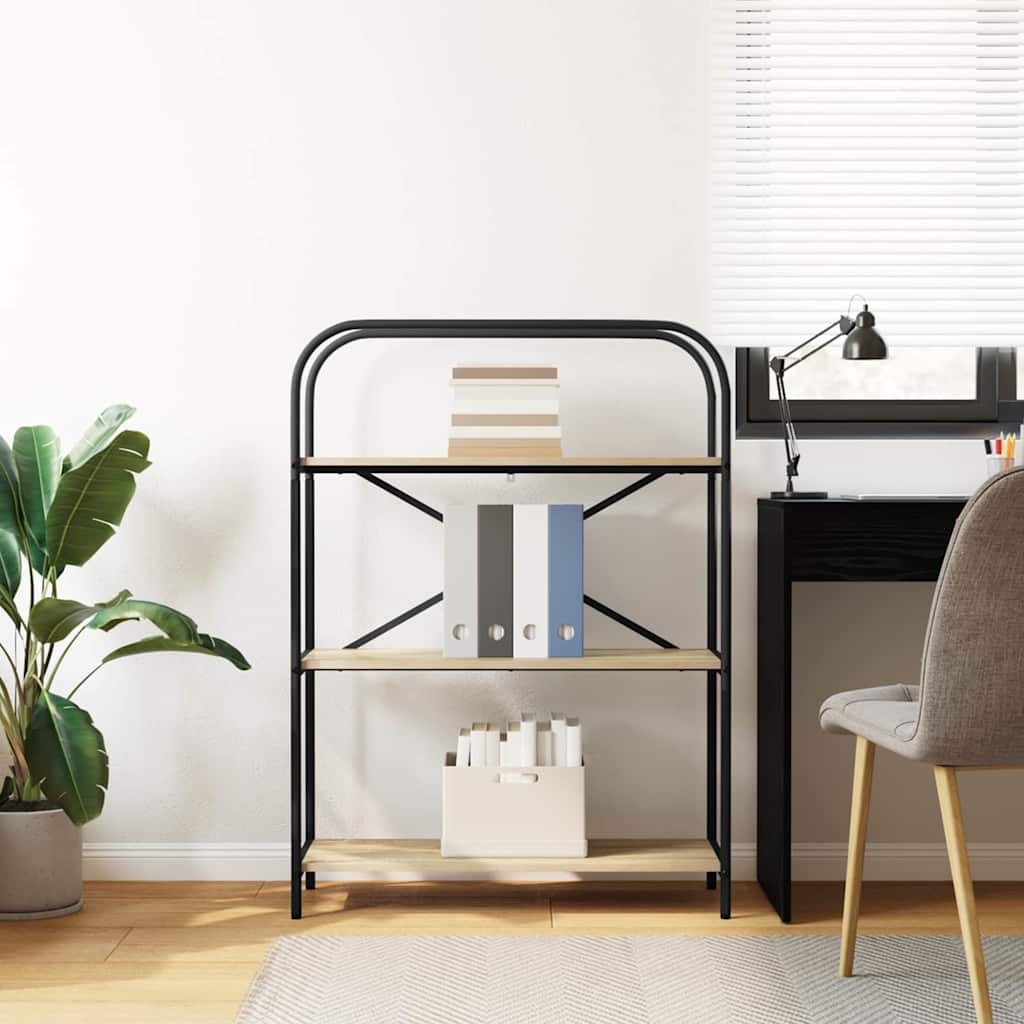 vidaXL Ράφι Βιβλίων Sonoma Δρυς 80 x 30 x 109 εκ Επεξεργασμένο ξύλο