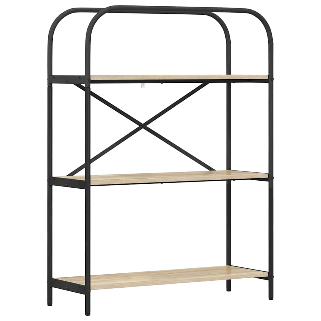 vidaXL Ράφι Βιβλίων Sonoma Δρυς 80 x 30 x 109 εκ Επεξεργασμένο ξύλο