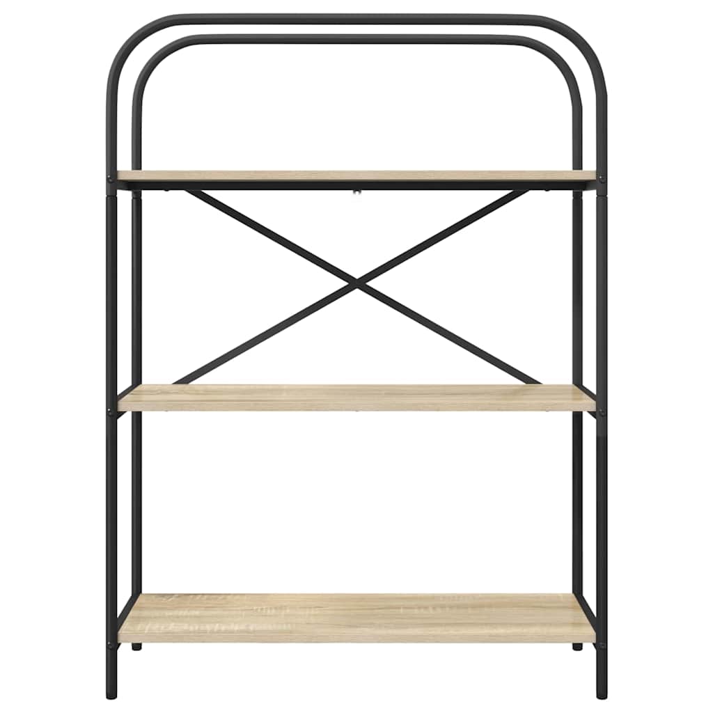 vidaXL Ράφι Βιβλίων Sonoma Δρυς 80 x 30 x 109 εκ Επεξεργασμένο ξύλο