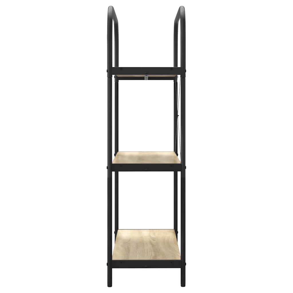 vidaXL Ράφι Βιβλίων Sonoma Δρυς 80 x 30 x 109 εκ Επεξεργασμένο ξύλο