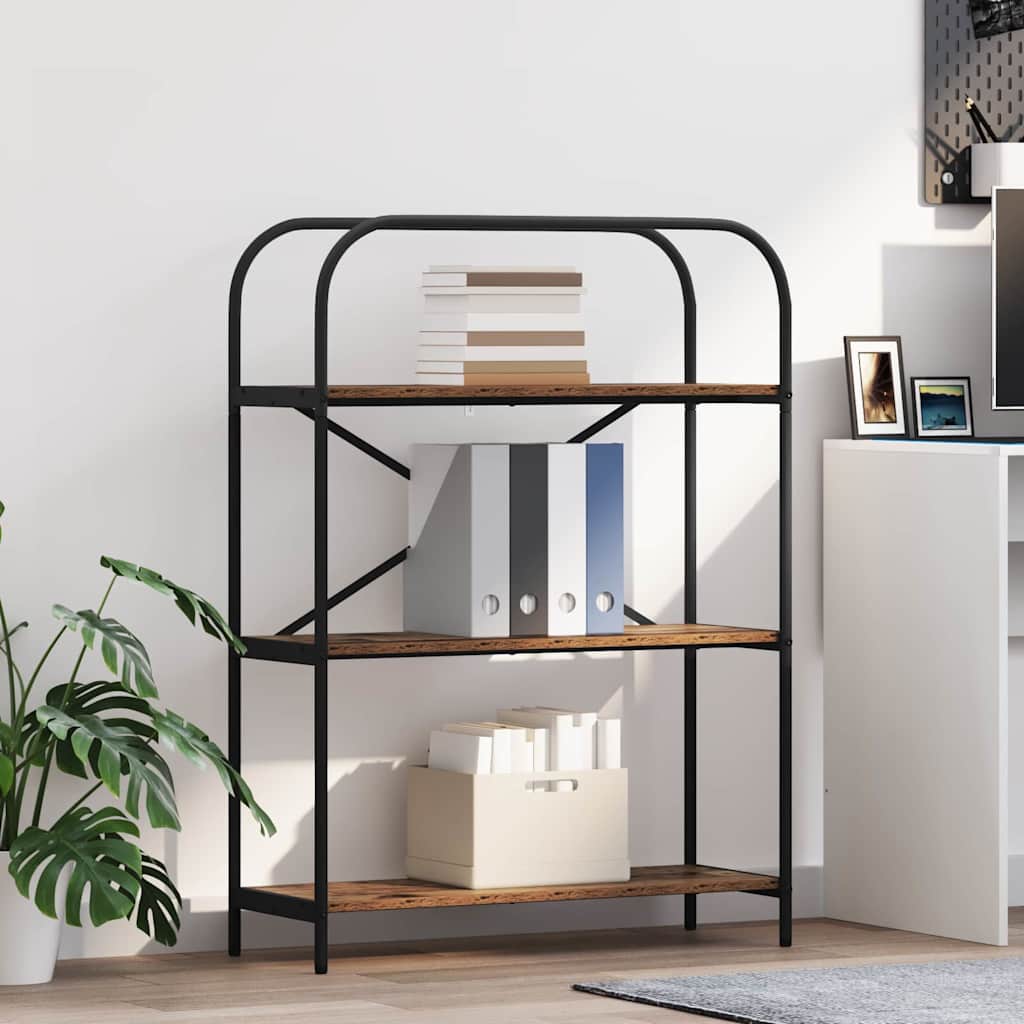 vidaXL Ράφι Βιβλίων Παλαιό ξύλο 80 x 30 x 109 εκ Επεξεργασμένο ξύλο