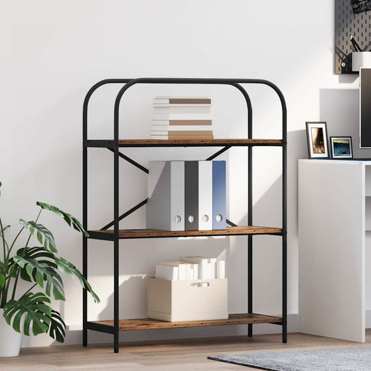 vidaXL Ράφι Βιβλίων Παλαιό ξύλο 80 x 30 x 109 εκ Επεξεργασμένο ξύλο