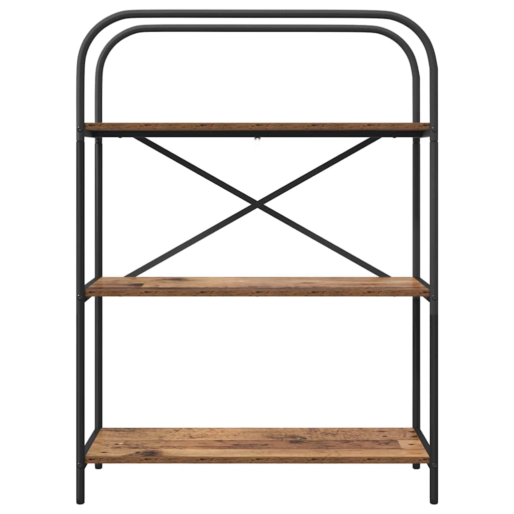 vidaXL Ράφι Βιβλίων Παλαιό ξύλο 80 x 30 x 109 εκ Επεξεργασμένο ξύλο