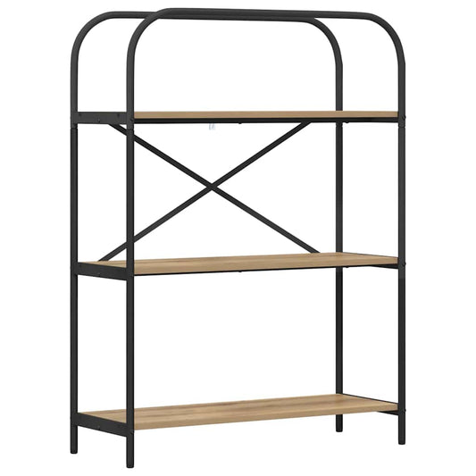 vidaXL Ράφι Βιβλίων artisan δρυς 80 x 30 x 109 εκ Επεξεργασμένο ξύλο