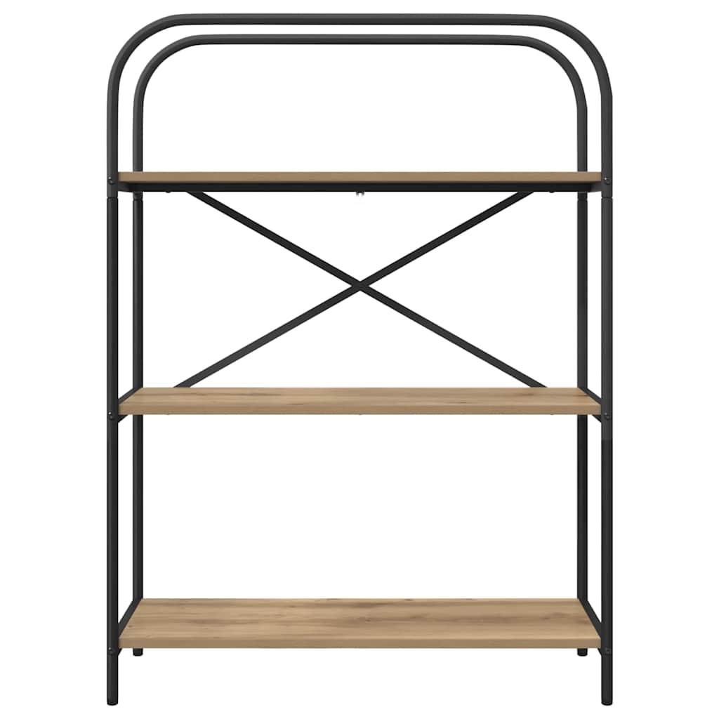 vidaXL Ράφι Βιβλίων artisan δρυς 80 x 30 x 109 εκ Επεξεργασμένο ξύλο