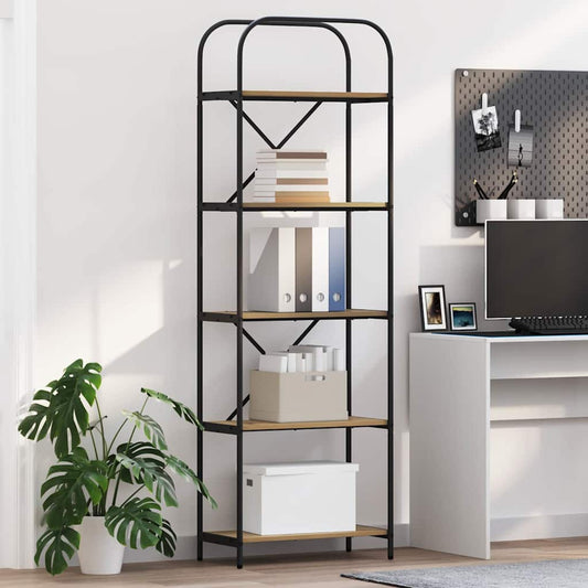 vidaXL Ράφι Βιβλίων Artisan Oak 60 x 30 x 183 εκ Επεξεργασμένο ξύλο
