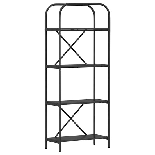 vidaXL Ράφι Βιβλίων Μαύρη δρυς 60 x 30 x 146 εκ Επεξεργασμένο ξύλο