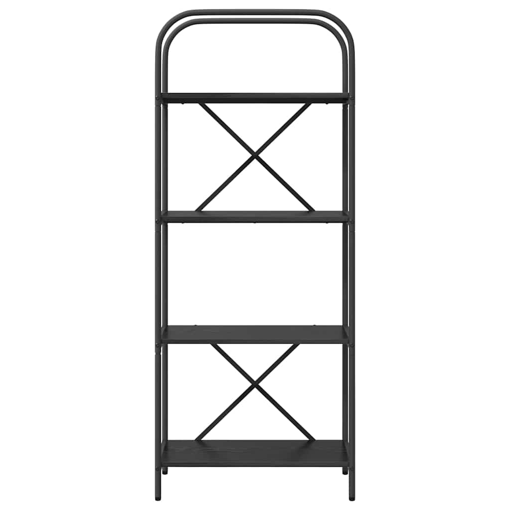 vidaXL Ράφι Βιβλίων Μαύρη δρυς 60 x 30 x 146 εκ Επεξεργασμένο ξύλο