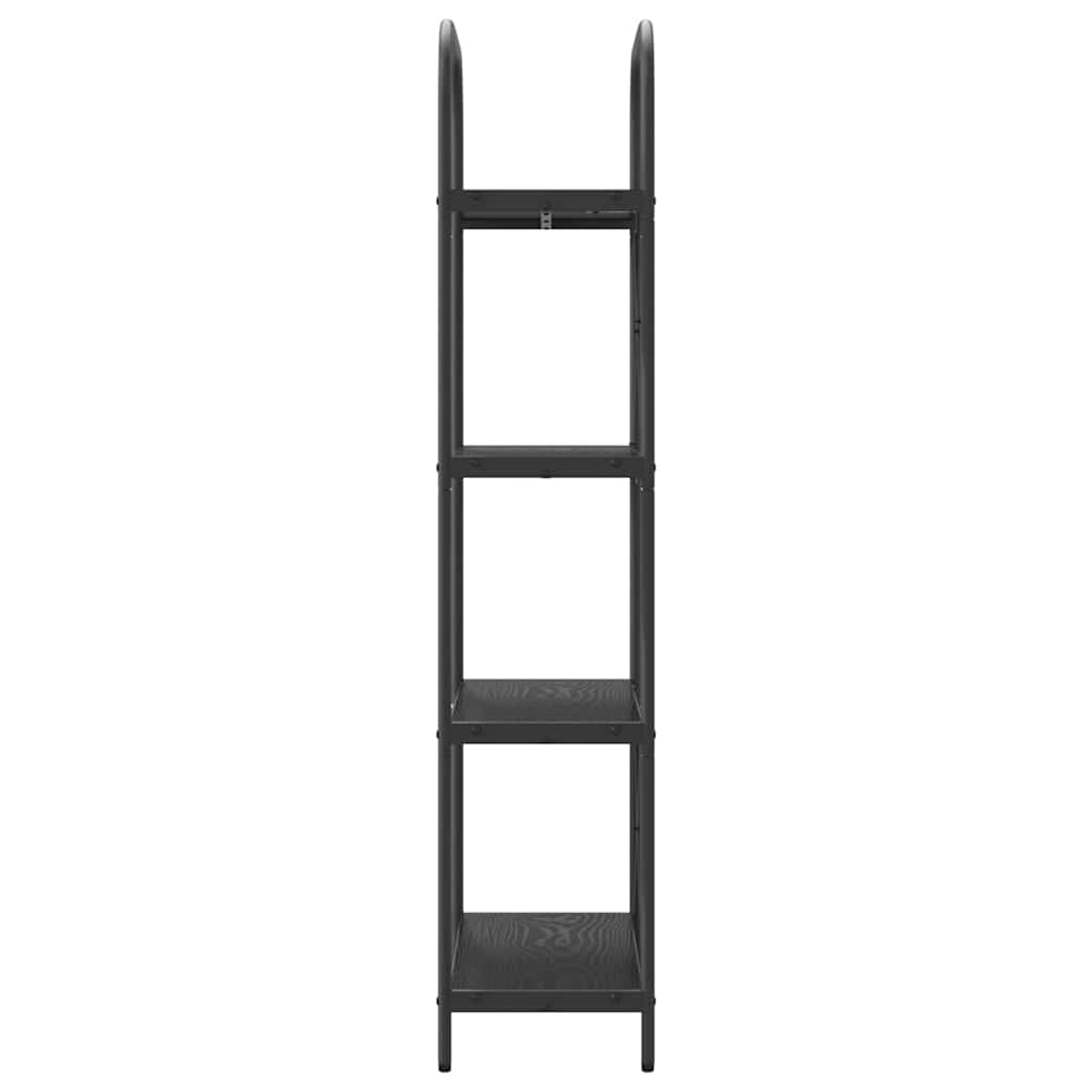 vidaXL Ράφι Βιβλίων Μαύρη δρυς 60 x 30 x 146 εκ Επεξεργασμένο ξύλο