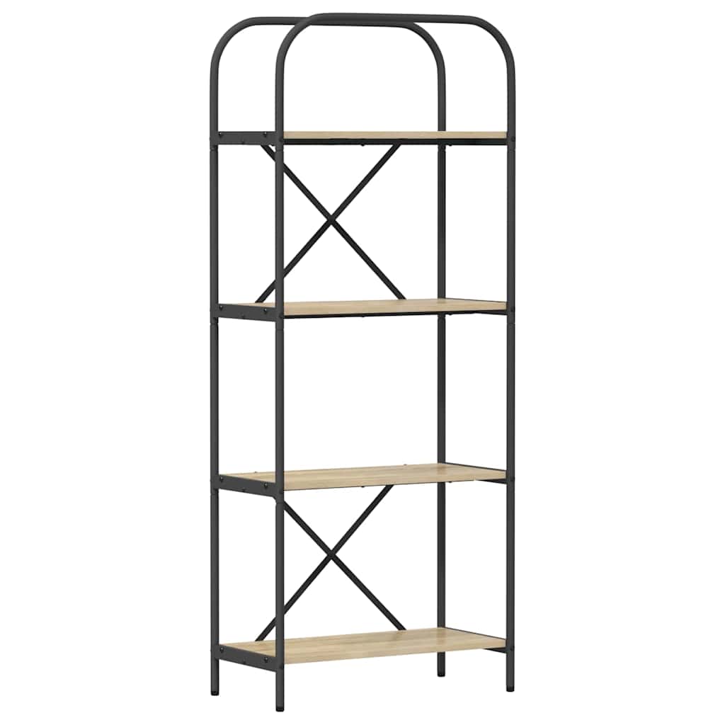 vidaXL Ράφι Βιβλίων Δρύς Sonoma 60 x 30 x 146 εκ Επεξεργασμένο ξύλο