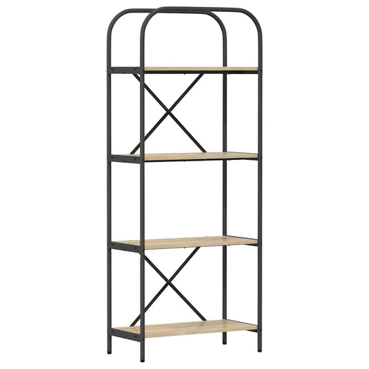 vidaXL Ράφι Βιβλίων Sonoma Δρυς 60 x 30 x 146 εκ Επεξεργασμένο ξύλο