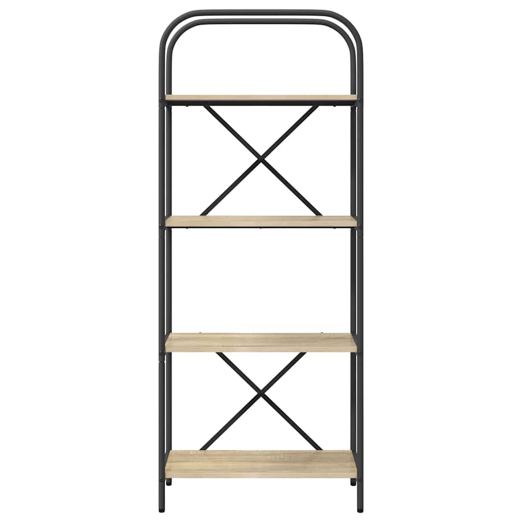 vidaXL Ράφι Βιβλίων Δρύς Sonoma 60 x 30 x 146 εκ Επεξεργασμένο ξύλο