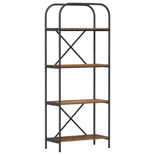 vidaXL Ράφι Βιβλίων Παλαιό ξύλο 60 x 30 x 146 εκ Επεξεργασμένο ξύλο