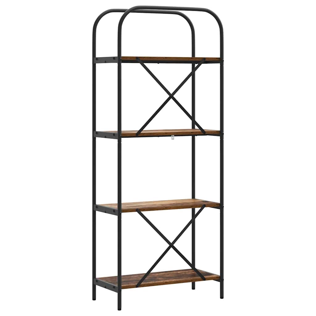 vidaXL Ράφι Βιβλίων Παλαιό ξύλο 60 x 30 x 146 εκ Επεξεργασμένο ξύλο