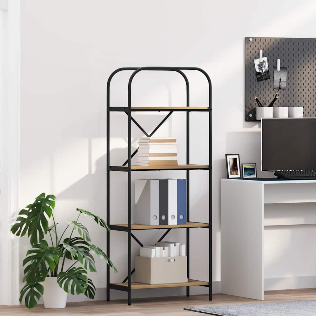 vidaXL Ράφι Βιβλίων Artisan Oak 60 x 30 x 146 εκ Επεξεργασμένο ξύλο