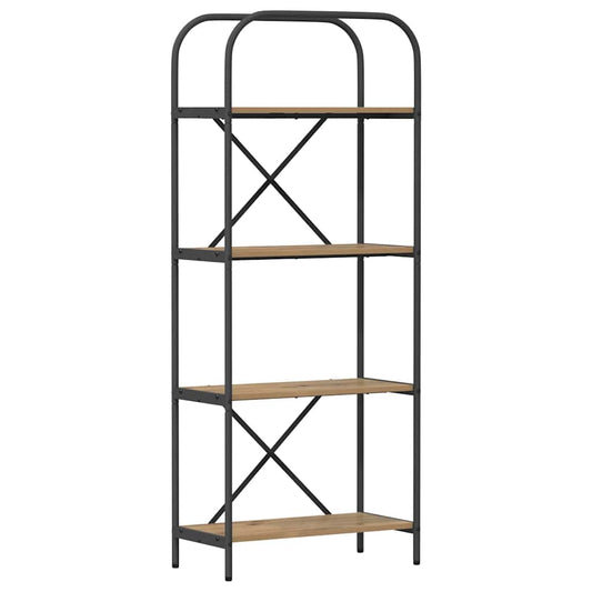 vidaXL Ράφι Βιβλίων artisan δρυς 60 x 30 x 146 εκ Επεξεργασμένο ξύλο