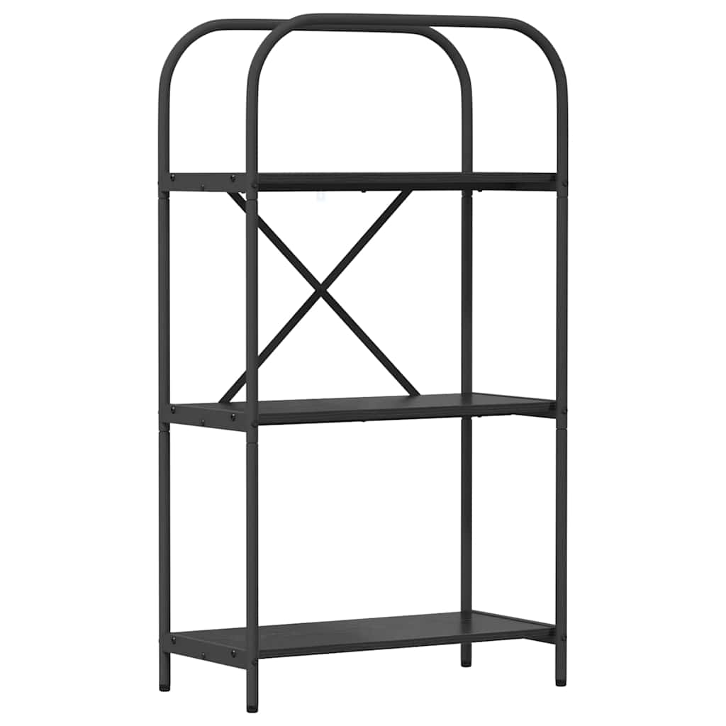 vidaXL Ράφι Βιβλίων Μαύρη δρυς 60 x 30 x 109 εκ Επεξεργασμένο ξύλο