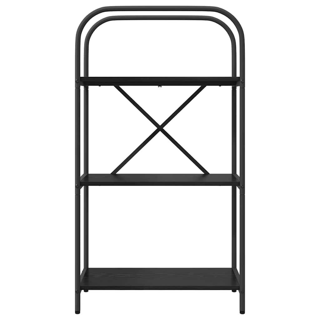vidaXL Ράφι Βιβλίων Μαύρη δρυς 60 x 30 x 109 εκ Επεξεργασμένο ξύλο