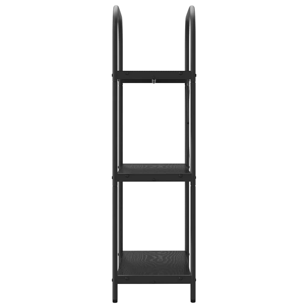 vidaXL Ράφι Βιβλίων Μαύρη δρυς 60 x 30 x 109 εκ Επεξεργασμένο ξύλο