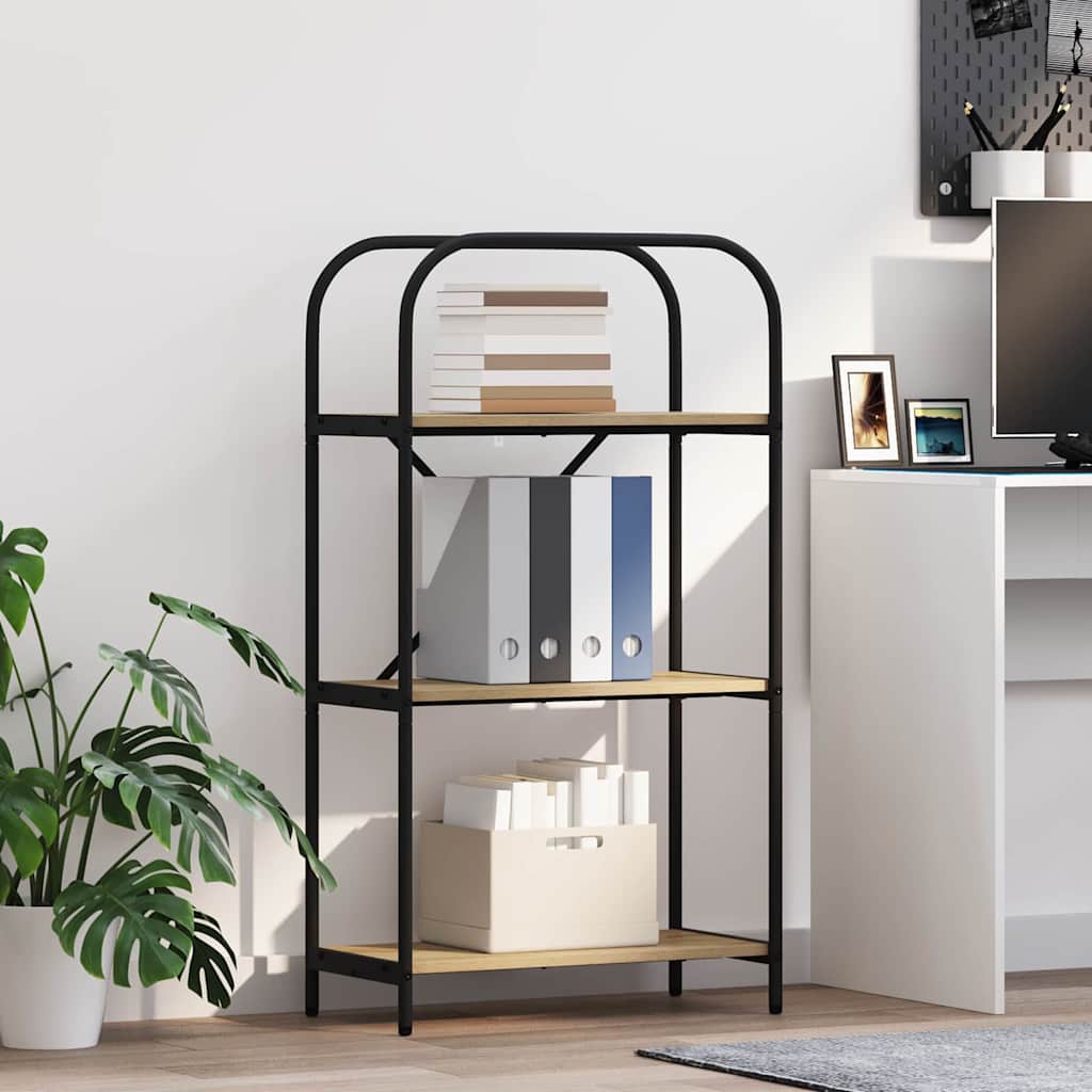 vidaXL Ράφι Βιβλίων Sonoma Δρυς 60 x 30 x 109 εκ Επεξεργασμένο ξύλο