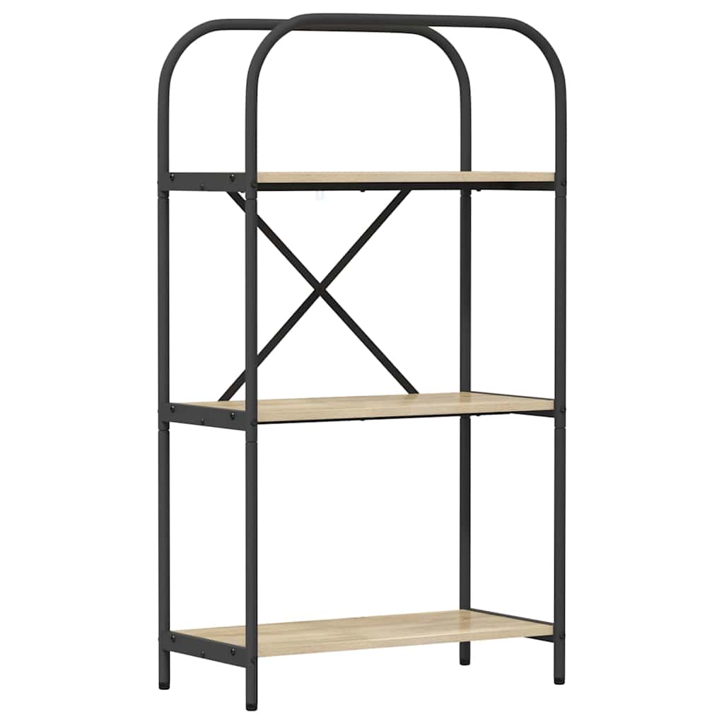 vidaXL Ράφι Βιβλίων Sonoma Δρυς 60 x 30 x 109 εκ Επεξεργασμένο ξύλο