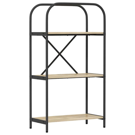 vidaXL Ράφι Βιβλίων Sonoma Δρυς 60 x 30 x 109 εκ Επεξεργασμένο ξύλο