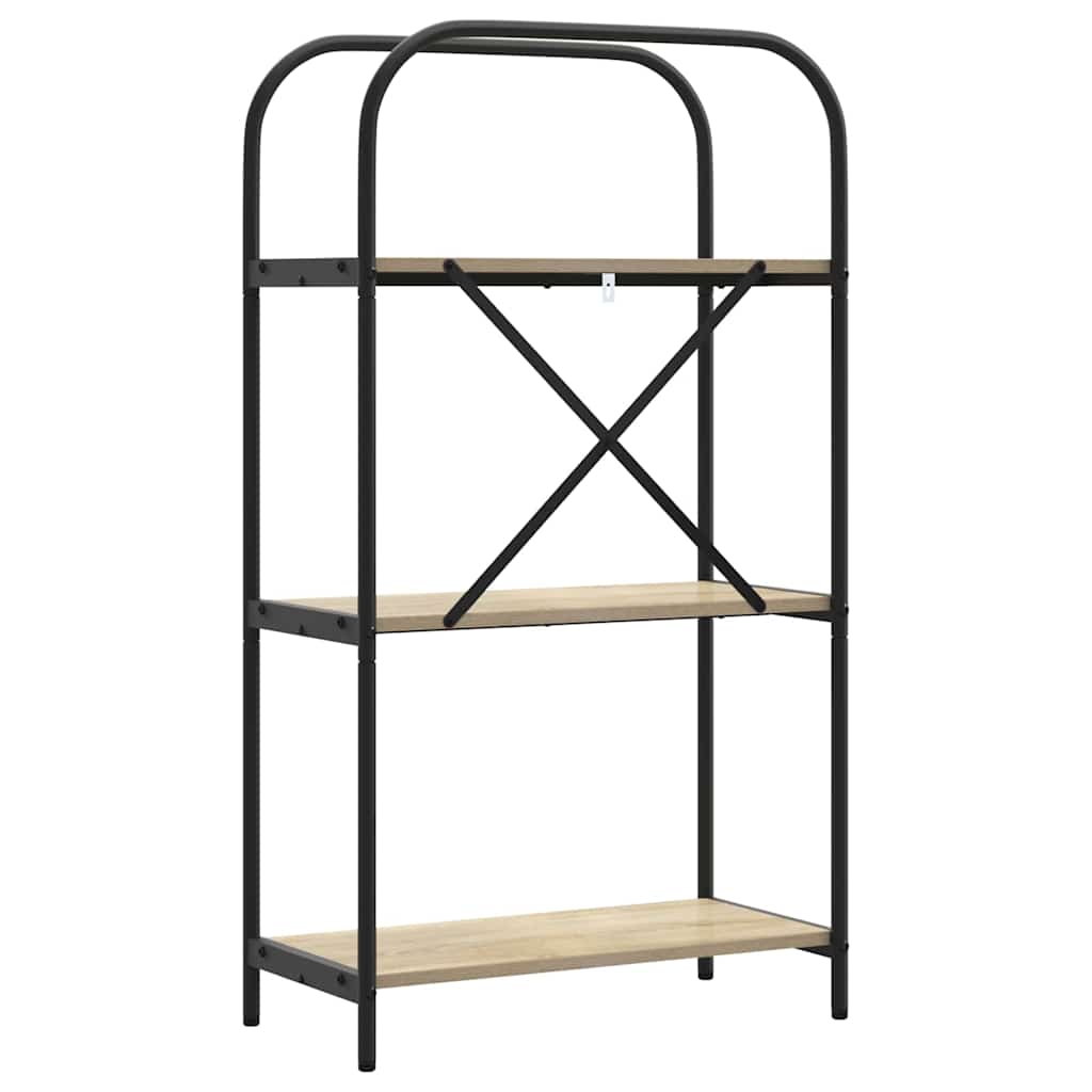 vidaXL Ράφι Βιβλίων Δρύς Sonoma 60 x 30 x 109 εκ Επεξεργασμένο ξύλο