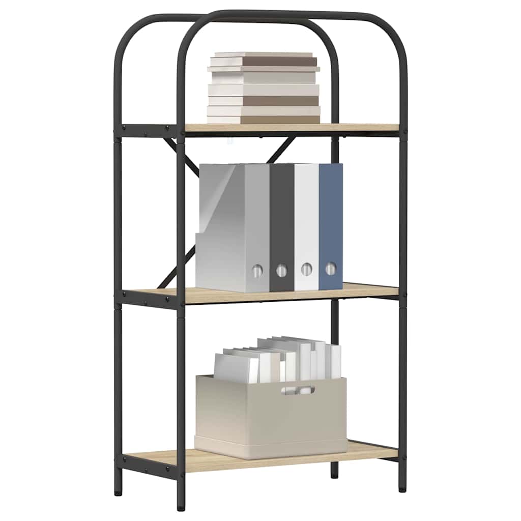 vidaXL Ράφι Βιβλίων Δρύς Sonoma 60 x 30 x 109 εκ Επεξεργασμένο ξύλο