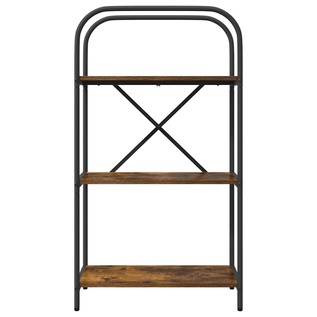 vidaXL Ράφι Βιβλίων Καπνιστή δρυς 60 x 30 x 109 εκ Επεξεργασμένο ξύλο