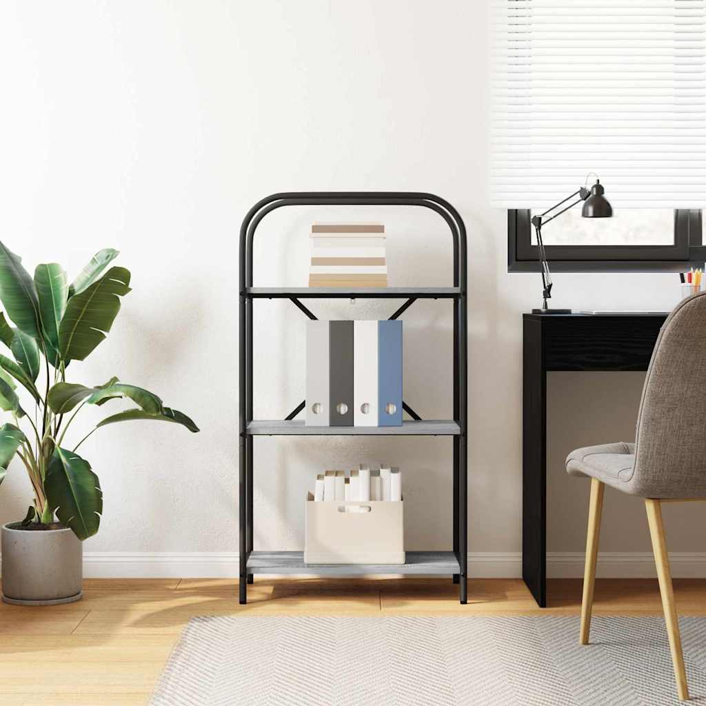 vidaXL Ράφι Βιβλίων Γκρι sonoma 60 x 30 x 109 εκ Επεξεργασμένο ξύλο