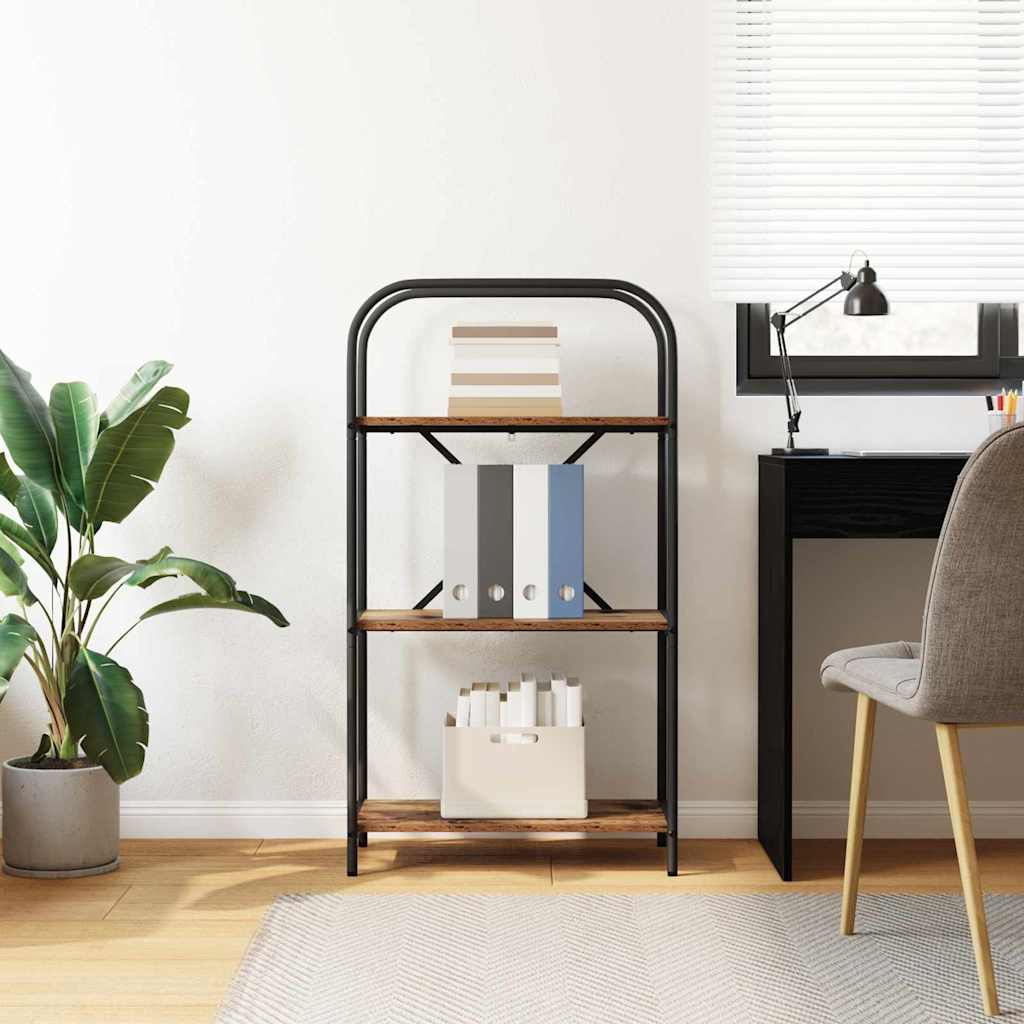 vidaXL Ράφι Βιβλίων Παλαιό ξύλο 60 x 30 x 109 εκ Επεξεργασμένο ξύλο