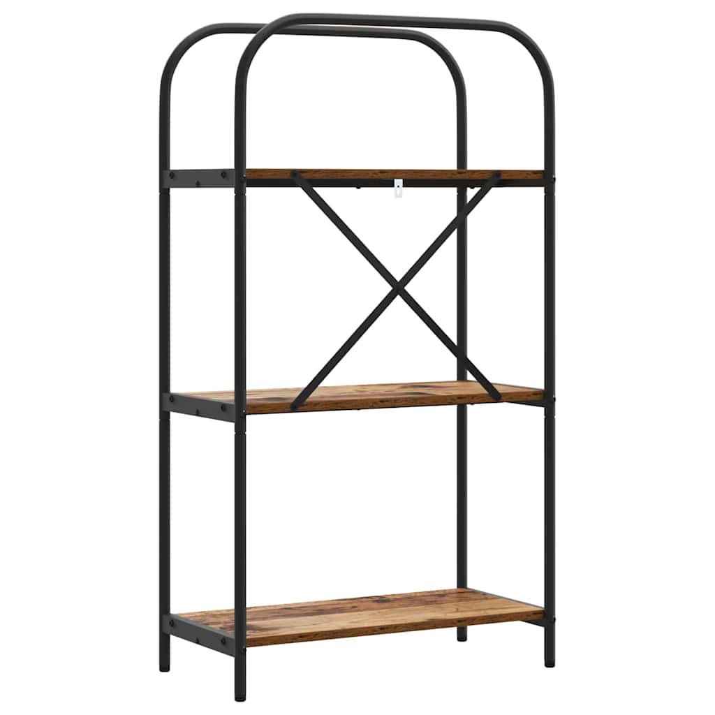 vidaXL Ράφι Βιβλίων Παλαιό ξύλο 60 x 30 x 109 εκ Επεξεργασμένο ξύλο