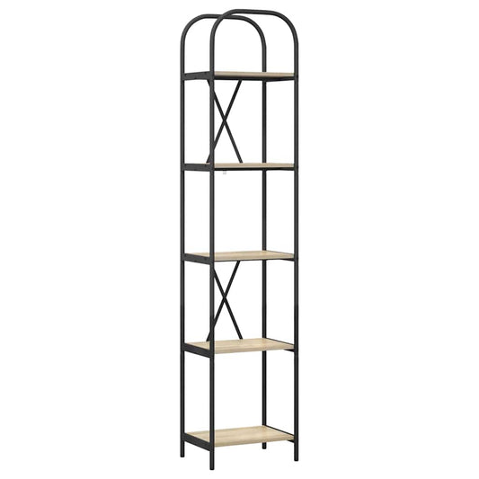 vidaXL Ράφι Βιβλίων Sonoma Δρυς 40 x 30 x 183 εκ Επεξεργασμένο ξύλο