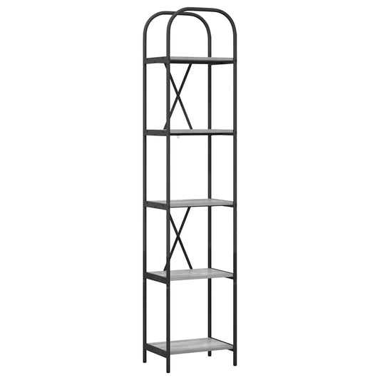 vidaXL Ράφι Βιβλίων Γκρι sonoma 40 x 30 x 183 εκ Επεξεργασμένο ξύλο