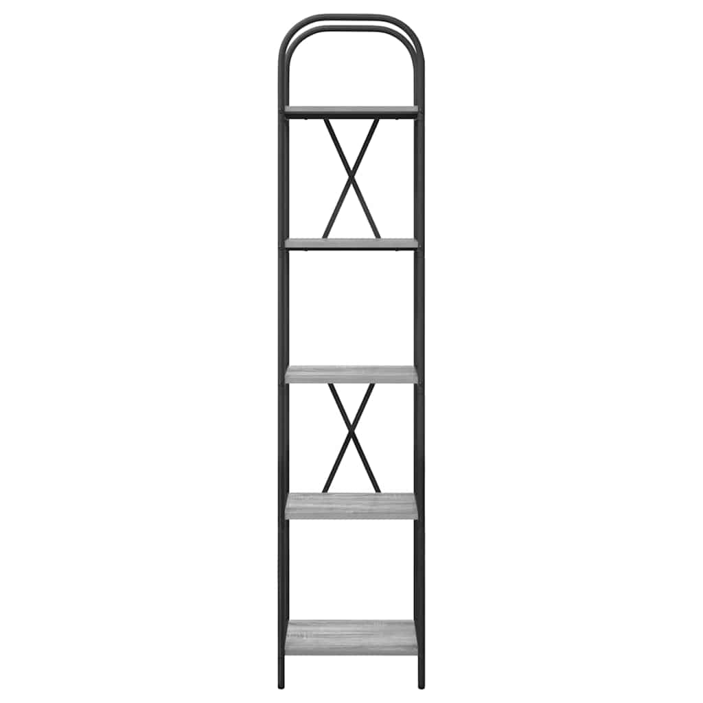vidaXL Ράφι Βιβλίων Γκρι sonoma 40 x 30 x 183 εκ Επεξεργασμένο ξύλο