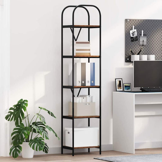 vidaXL Ράφι Βιβλίων Παλιό ξύλο 40 x 30 x 183 εκ Επεξεργασμένο ξύλο